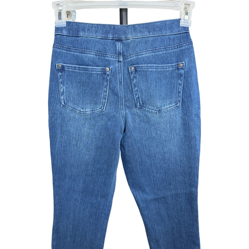 Belle by Kim Gravel‎ Flexibelle Rollabelle Jean Washed Indigo Petite 0 NWOT - Picture 8 of 9
